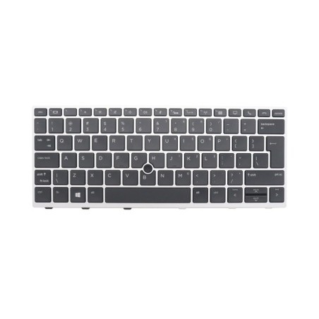 Teclado HP L07666-041 ALEMÁN (QWERTZ) Deutsche Tastatur EliteBook 830 G5 Dualpoint Retroiluminado Negro HP - 1