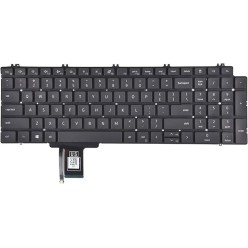 Teclado Dell 08XY7G INGLES EEUU (QWERTY), International English Keyboard USA Latitude 7750 7550 7760 7560 Negro Retroiluminado D