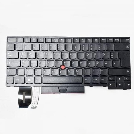 Teclado Lenovo 01YP380 NORUEGO (QWERTY), Norsk tastatur ThinkPad E495, E480, E490, L380, L390, L480, T480s, T490, T495 Retroilum