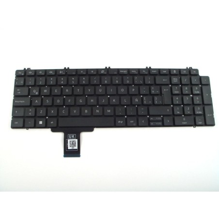 Teclado Dell Precision 066D0H FRANCÉS (AZERTY), Clavier français Latitude 7750 7550 7760 7560 No Retroiluminado Negro Dell - 1