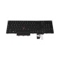 Teclado Lenovo 5N20X22932, 5N20Z74838 (QWERTY), tastiera italiana, ThinkPad P15 P17, T15G G1, Retroiluminado Negro