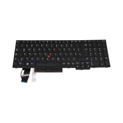 Teclado Lenovo 5N20V78033, 5N20V78941, 5N20V78142  NORDICO (QWERTY), Nordisk Tastatur, ThinkPad T15 P15s G2, Retroiluminado Negr