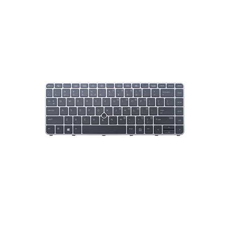 Teclado HP 836308-BG1, L11307-BG1 SUIZO (QWERTZ), Swiss Keyboard EliteBook 745 840 845 G3 G4 Plata [Reacondicionado Grado A] HP 