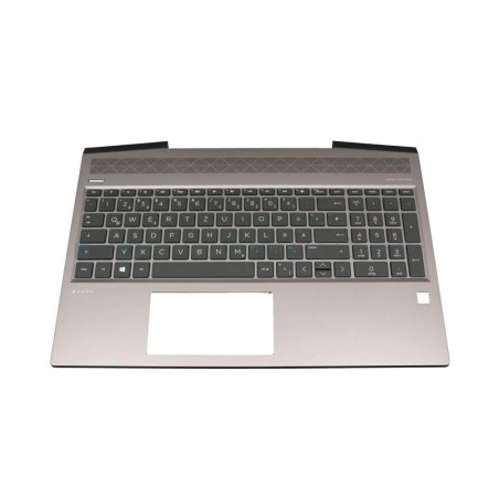 Teclado HP SN6173BL ALEMAN (QWERTZ), DEUTSCHE TASTATUR ZBook Studio 15 G5 Gris PALMREST [Reacondicionado Grado A] HP - 1