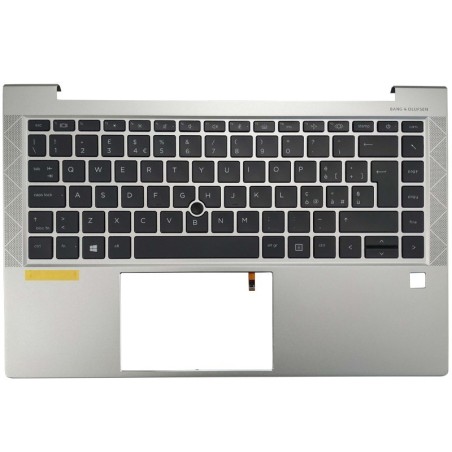 Teclado HP M36312-001, EEUU (QWERTY), International English Keyboard, EliteBook 1040 G3, PALMREST Plata HP - 1