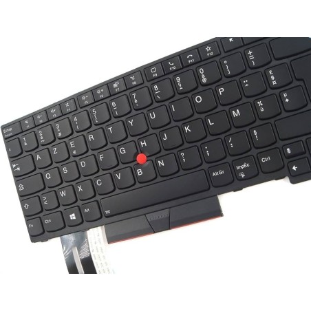 Teclado Lenovo 5N21B08383 FRANCES (AZERTY), Clavier Français Thinkpad T14 P14s G1 G2 Retroiluminado Gris Lenovo - 1