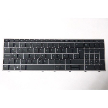 Teclado HP M17094051 FRANCES (AZERTY) Clavier Français, ZBook Fury 15 G7 G8 Gris [Reacondicionado Grado A] HP - 1