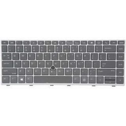 Teclado HP L14379-001 INGLÉS EEUU (QWERTY), International English Keyboard USA EliteBook 745 840 G5 G6 Plata HP - 1