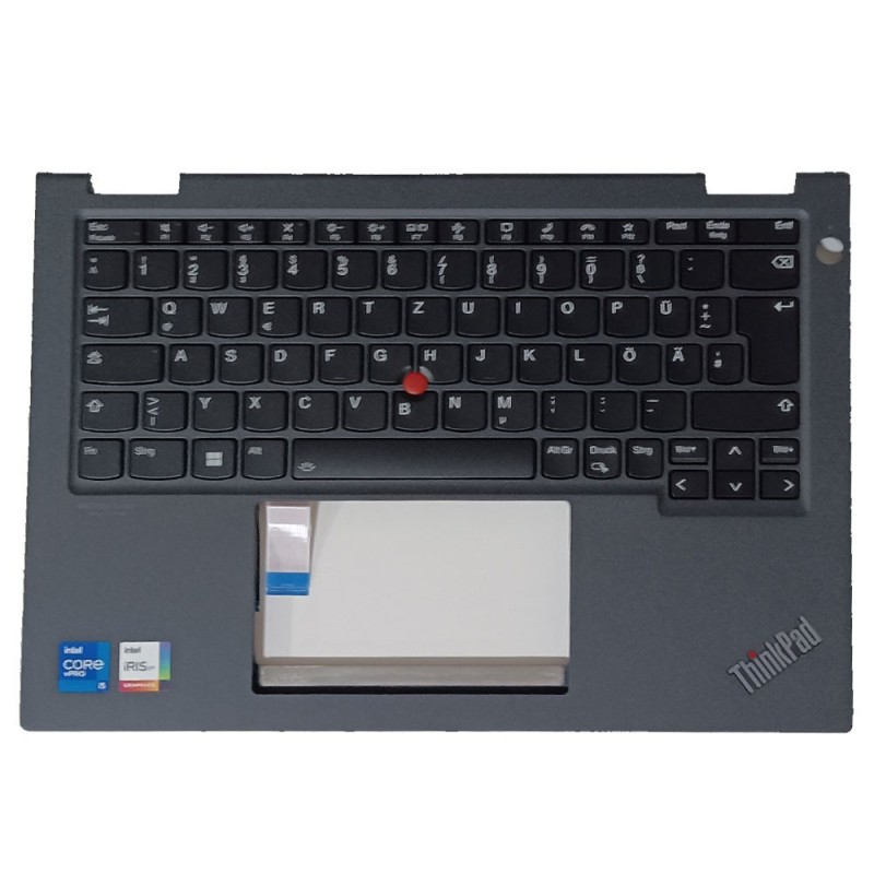 Teclado Lenovo SN20Z90407, 460.0MC0C.0002 A01, 460.0MC0C.0002 A00, ALEMÁN (QWERTZ), Deutsche Tastatur ThinkPad X13 YOGA G2 PALM
