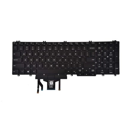 Teclado Dell 0MMH7V, 0M25NK, INGLÉS EEUU (QWERTY), International English Keyboard USA, LATITUDE 5500 5501 5510 5511 Precision 3 