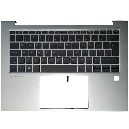 Teclado HP N09276-001, N09058-001 INGLÉS USA (QWERTY), English Keyboard USA EliteBook 840 G9, PALMREST Plata [Demo] HP - 1