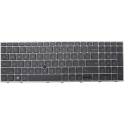 Teclado HP ZBook Fury 15 G7 G8 QWERTY Inglés EE.UU. Gris