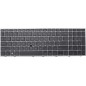 Teclado HP para ZBook Fury 15 G7 G8 QWERTY Inglés EE.UU. Gris [R4]