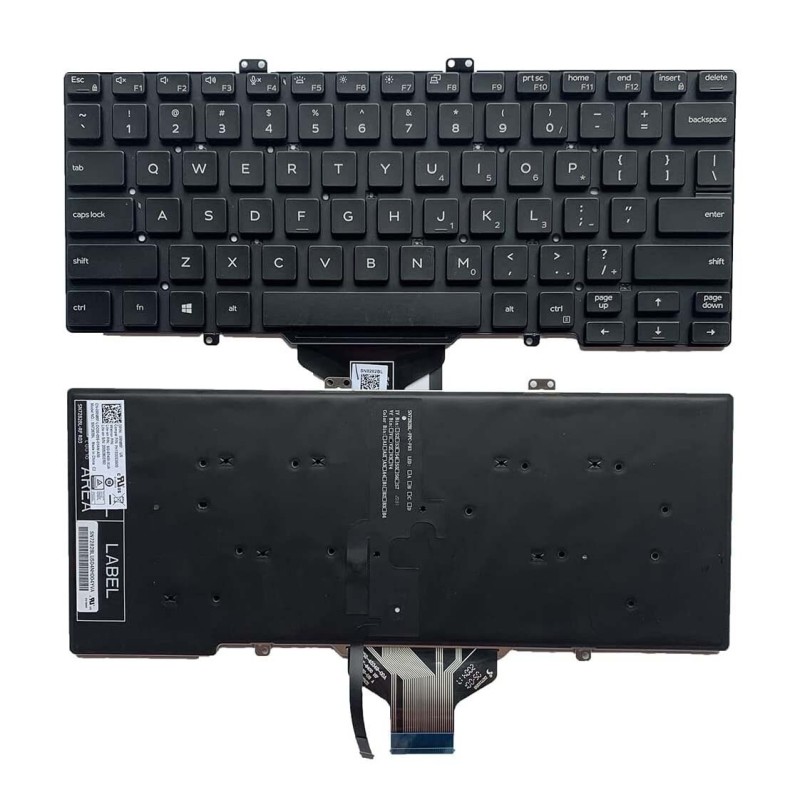 Teclado Dell Retroiluminado QWERTY US Inglés Negro [R4]