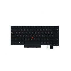 Clavier Lenovo ThinkPad Nordic Illuminé Retroiluminé QWERTY Noir