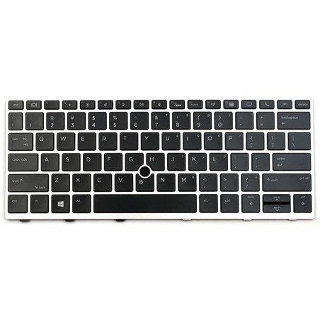 Tastatur HP V162726DS1 US QWERTY mit Beleuchtung EliteBook
